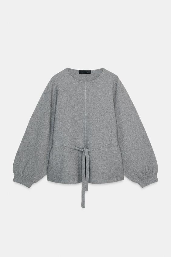 Pull en maille à cordon