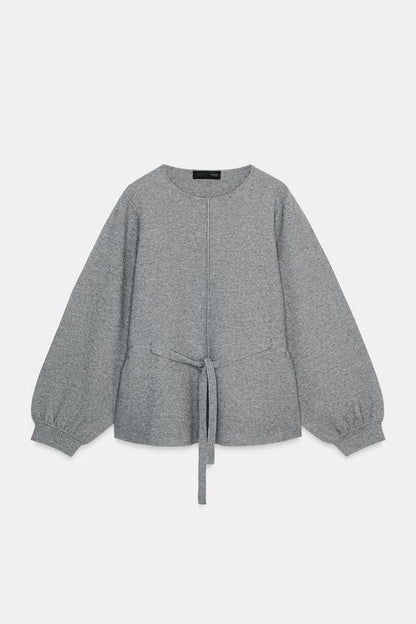 Pull en maille à cordon