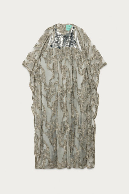 Robe tunique en jacquard à sequins Marisa Berenson x Zara