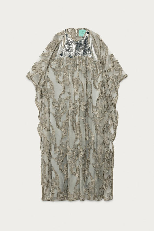 Robe tunique en jacquard à sequins Marisa Berenson x Zara