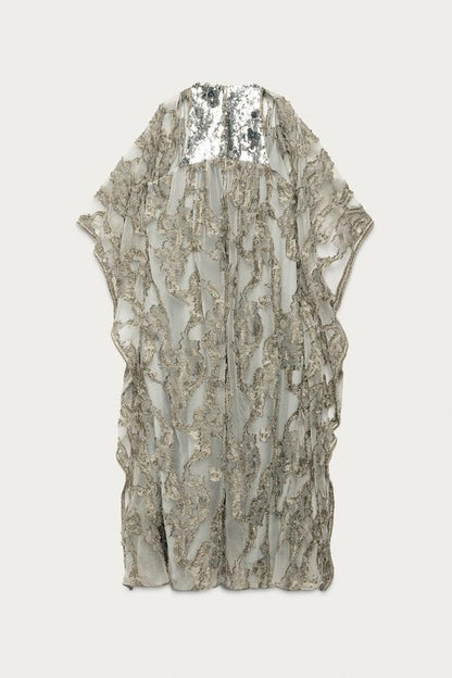 Robe tunique en jacquard à sequins Marisa Berenson x Zara