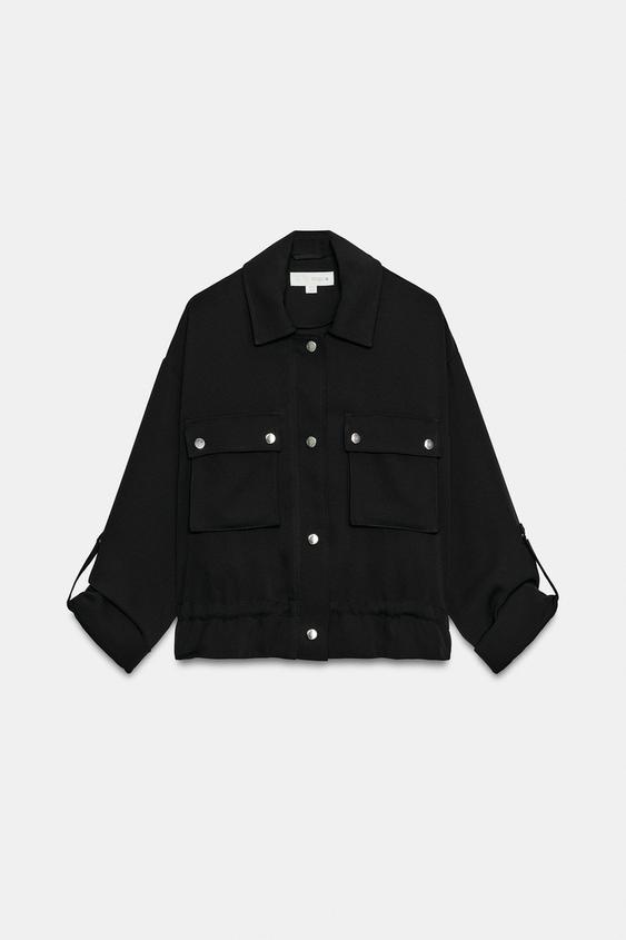 Veste safari à manches retroussées