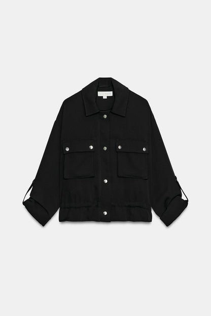 Veste safari à manches retroussées