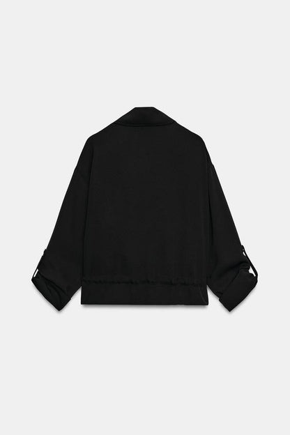 Veste safari à manches retroussées