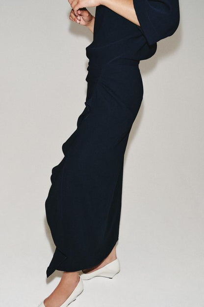 Robe midi drapée ZW Collection
