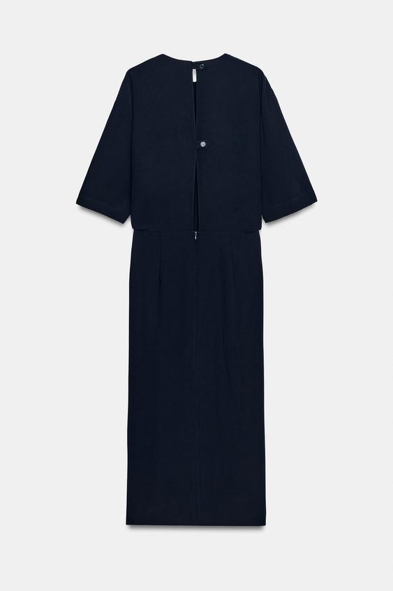 Robe midi drapée ZW Collection