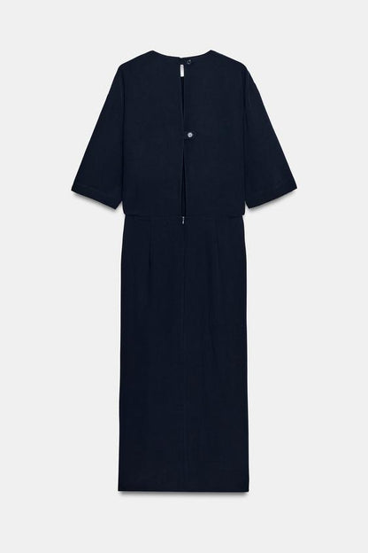Robe midi drapée ZW Collection