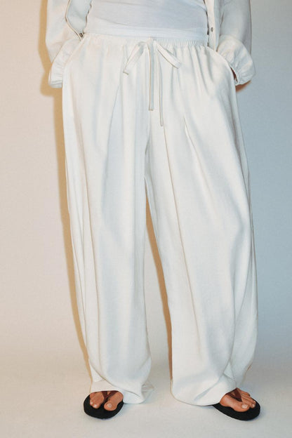Pantalon fluide à bas réglable