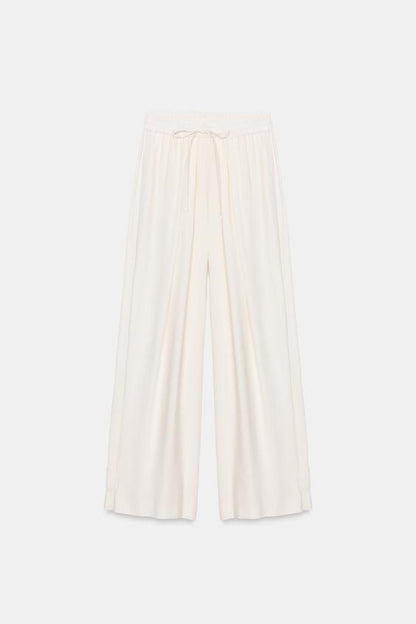 Pantalon fluide à bas réglable