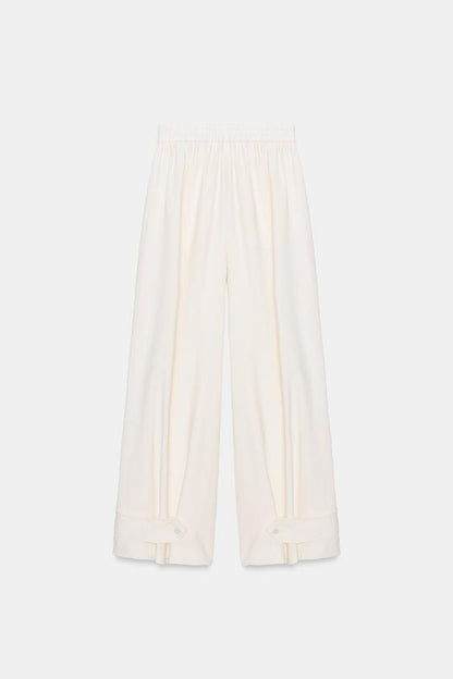 Pantalon fluide à bas réglable