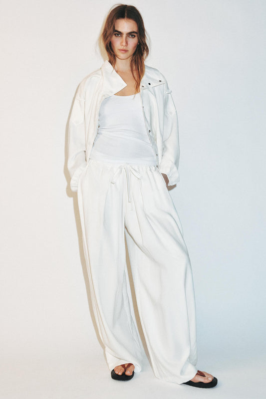 Pantalon fluide à bas réglable