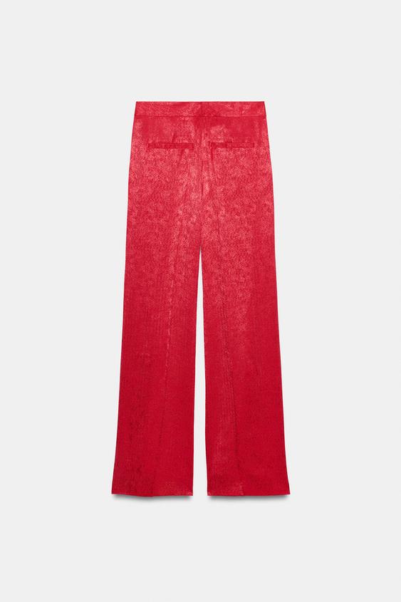 Pantalon droit en jacquard