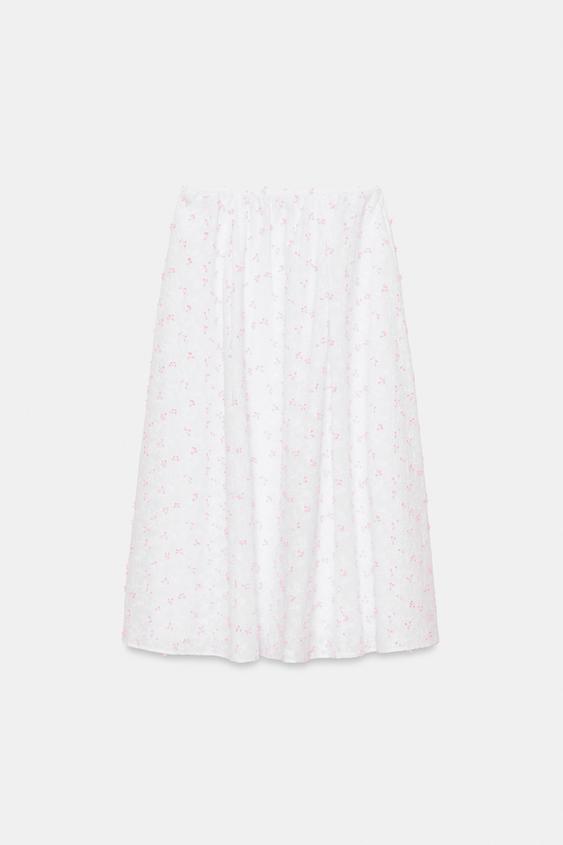 Jupe midi cape structurée