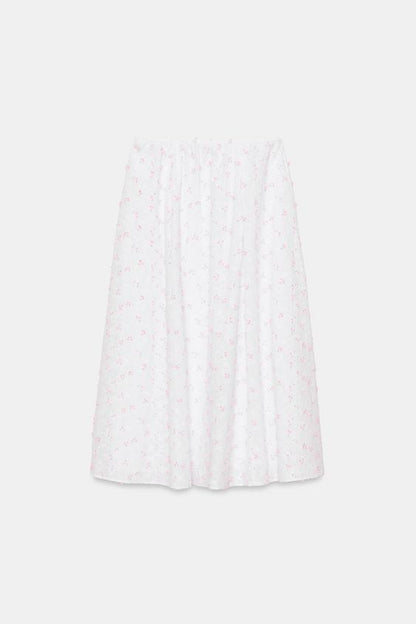 Jupe midi cape structurée