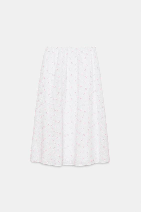 Jupe midi cape structurée