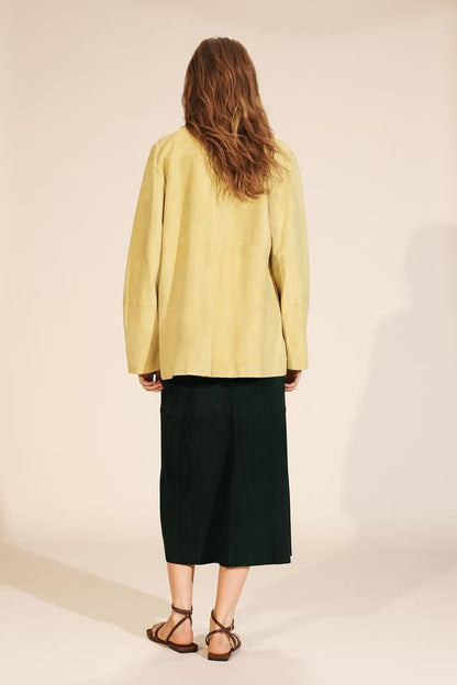 Chemise à poche en cuir suédé Édition limitée