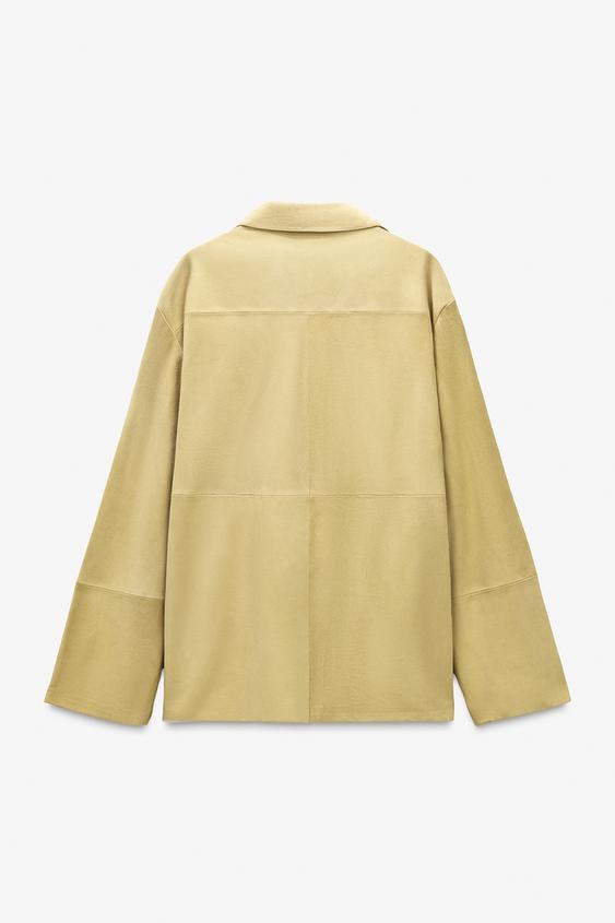 Chemise à poche en cuir suédé Édition limitée