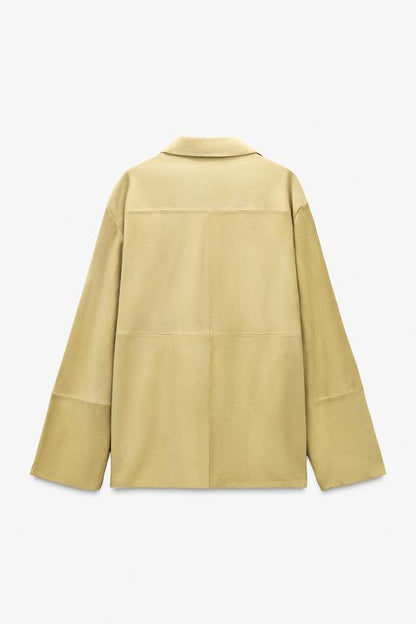 Chemise à poche en cuir suédé Édition limitée