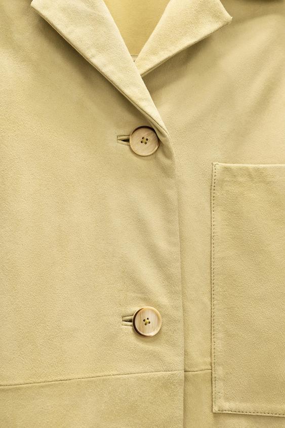 Chemise à poche en cuir suédé Édition limitée