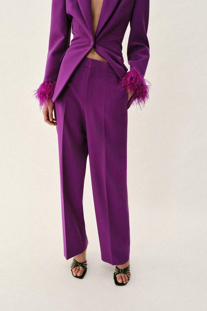 Pantalon droit taille basse