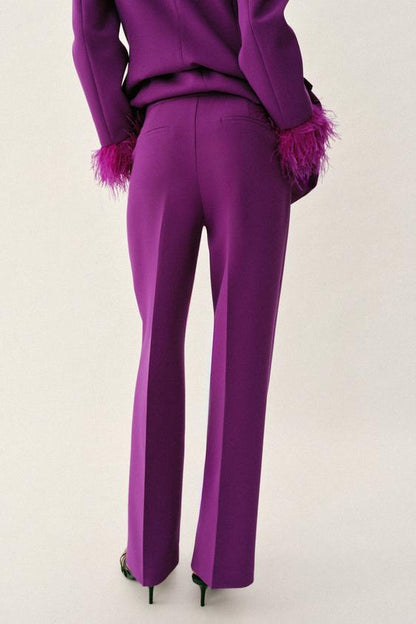 Pantalon droit taille basse