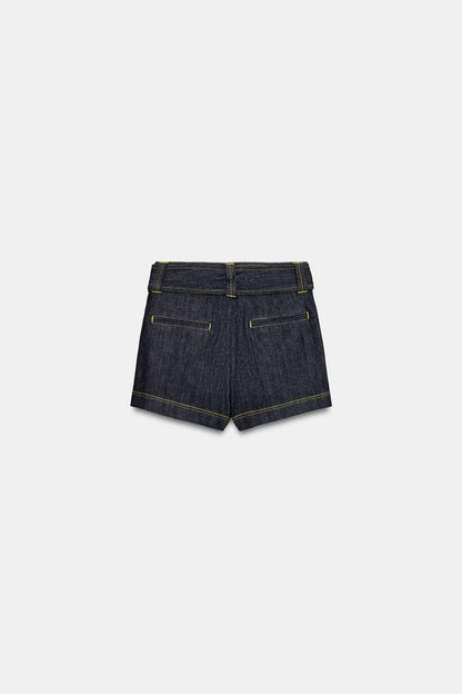 Jupe-culotte Z1975 croisée avec ceinture