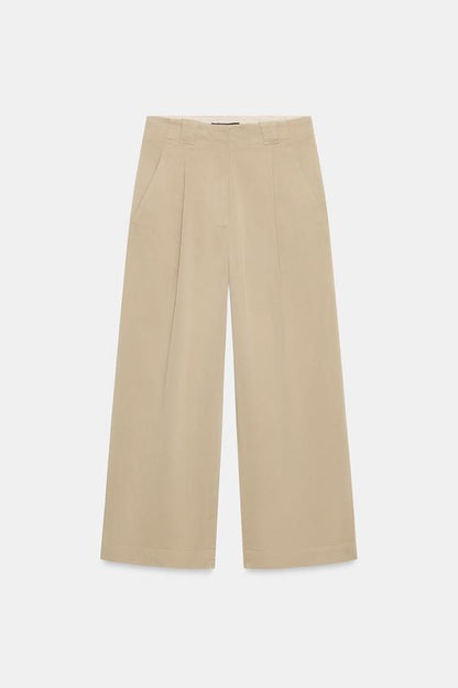 Pantalon coupe barrel ample