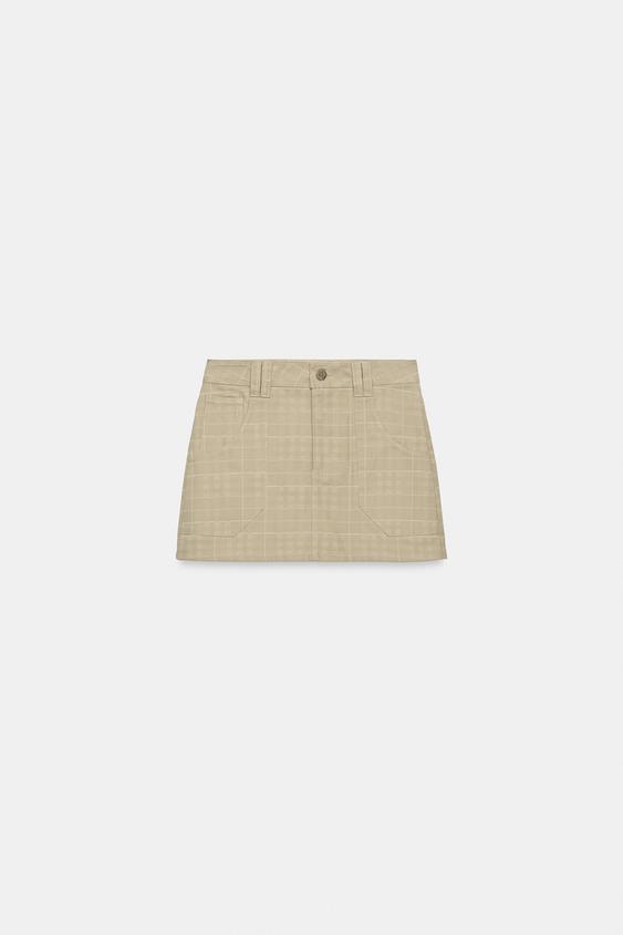 Jupe-culotte à carreaux