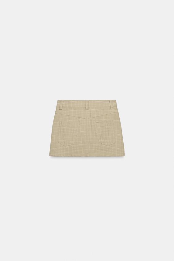 Jupe-culotte à carreaux