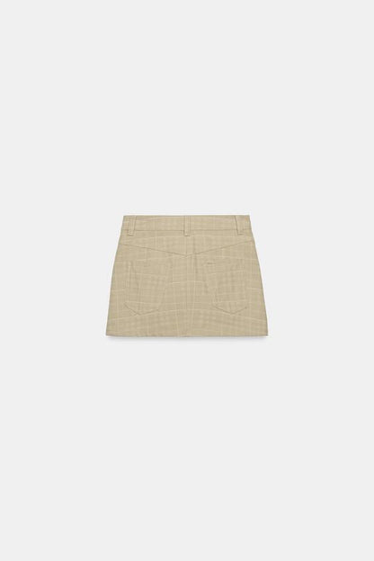 Jupe-culotte à carreaux