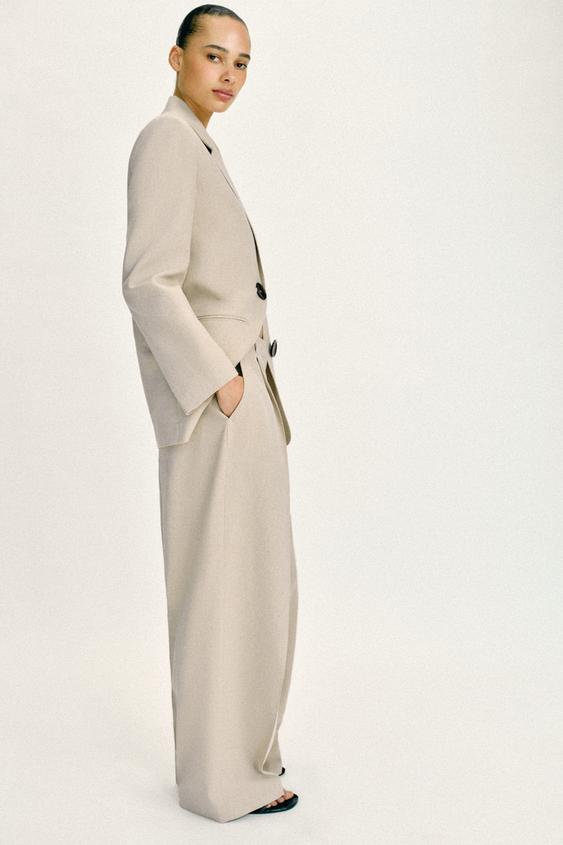 Pantalon droit à pinces