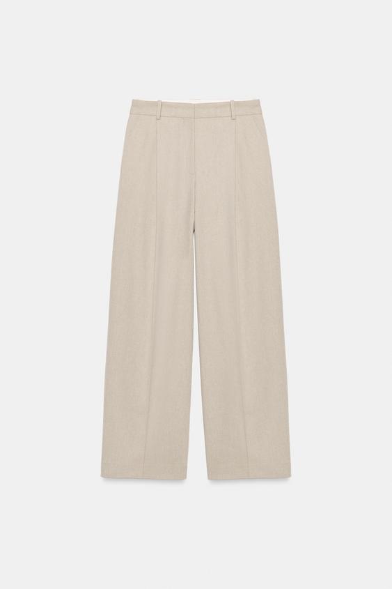 Pantalon droit à pinces