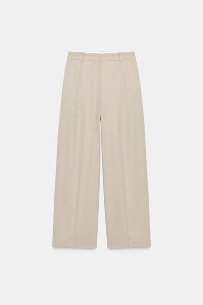 Pantalon droit à pinces