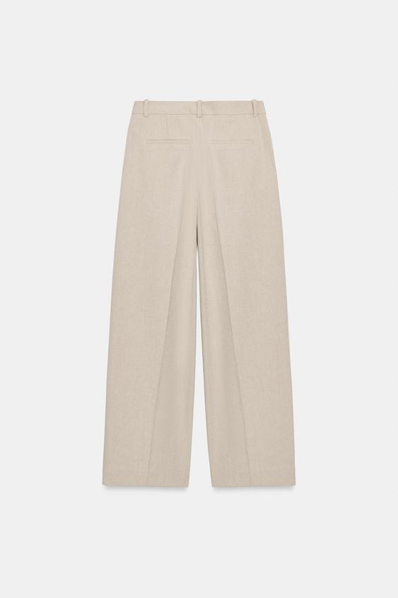 Pantalon droit à pinces