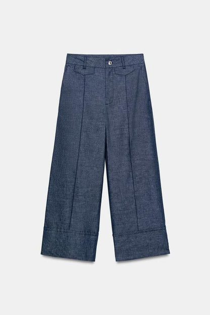 Pantalon-culotte en lin
