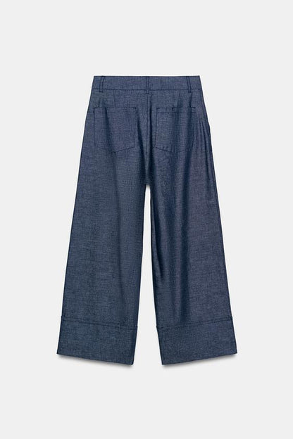 Pantalon-culotte en lin