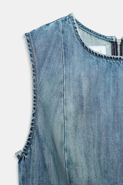Robe en denim TRF asymétrique