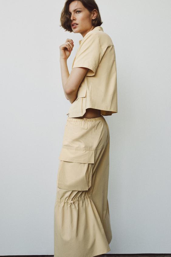 Jupe midi cargo ZW Collection
