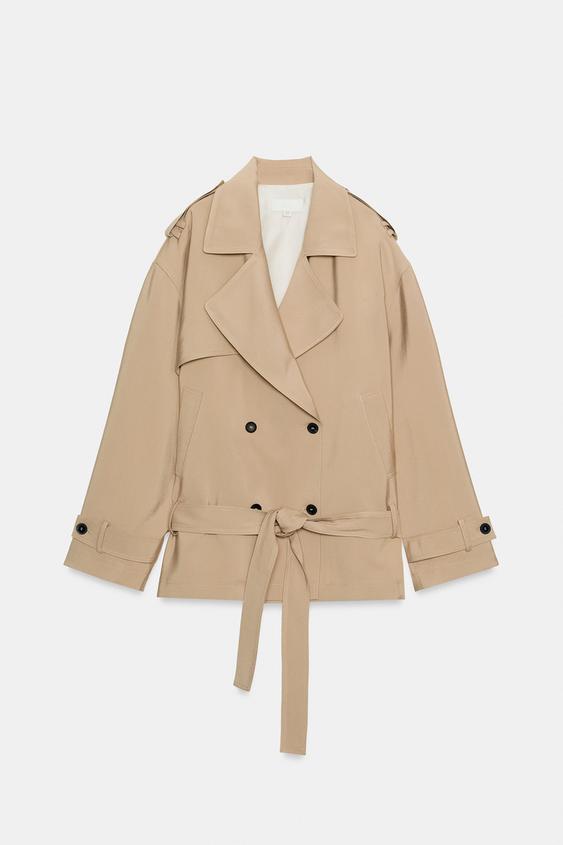 Blouson trench avec ceinture