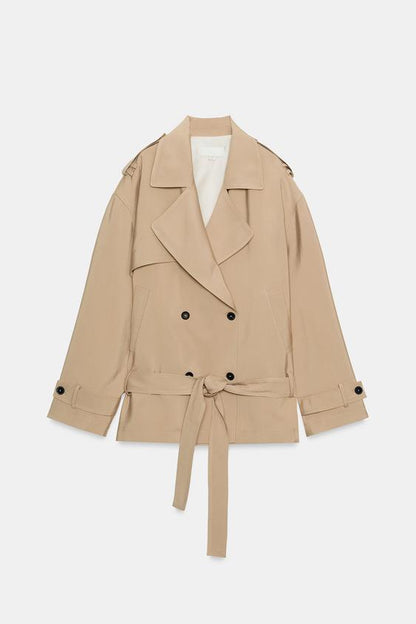 Blouson trench avec ceinture