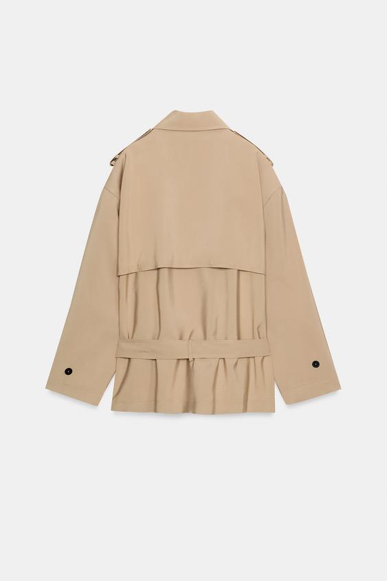 Blouson trench avec ceinture