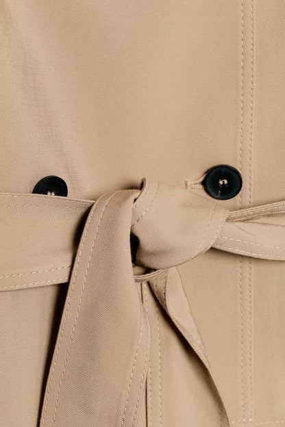 Blouson trench avec ceinture