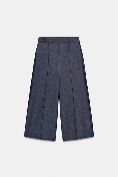 Pantalon-culotte avec passant
