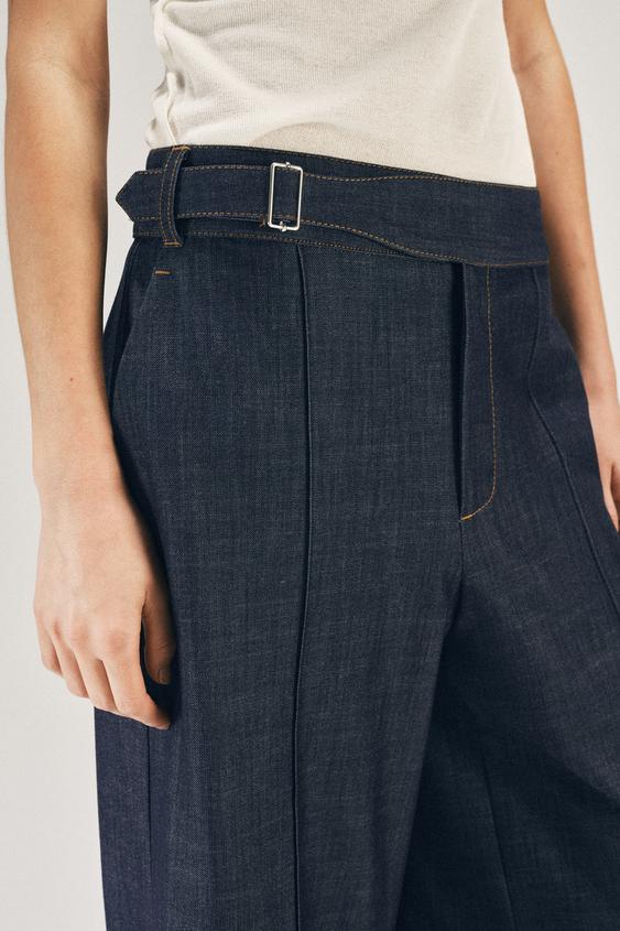 Pantalon-culotte avec passant