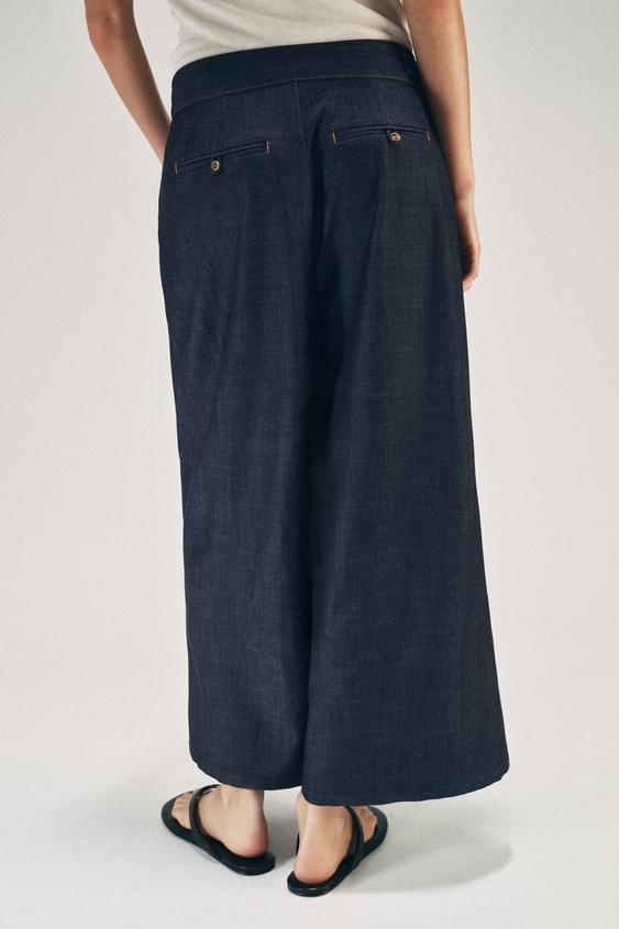 Pantalon-culotte avec passant