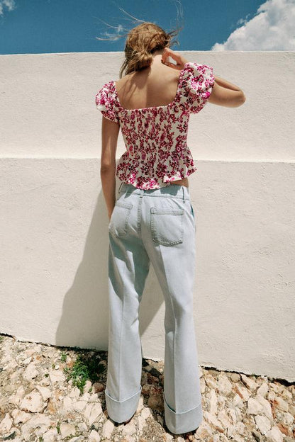 Top bustier imprimé