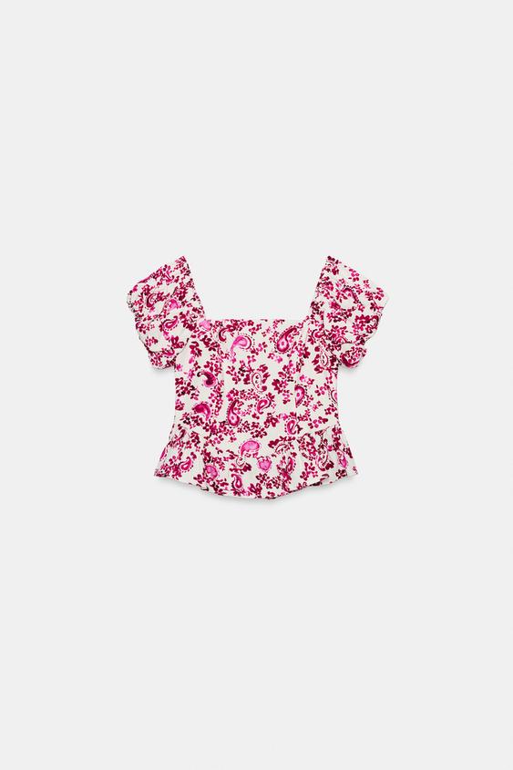 Top bustier imprimé