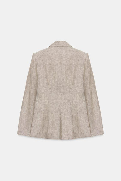 Blazer à épaulettes 100 % lin