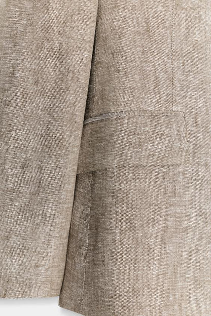 Blazer à épaulettes 100 % lin