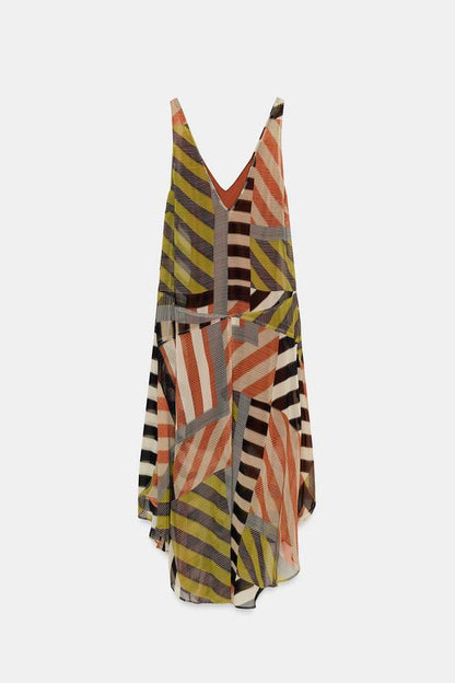 Robe imprimée patchwork